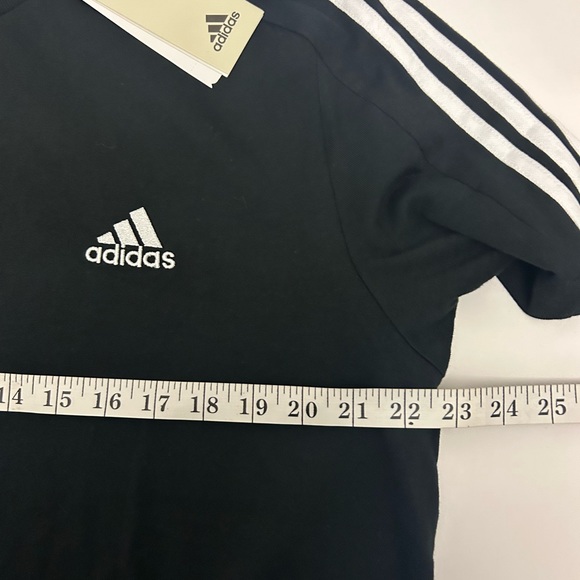 Adidas Men's Stripes Black T-shirt Size L - Picture 4 of 8